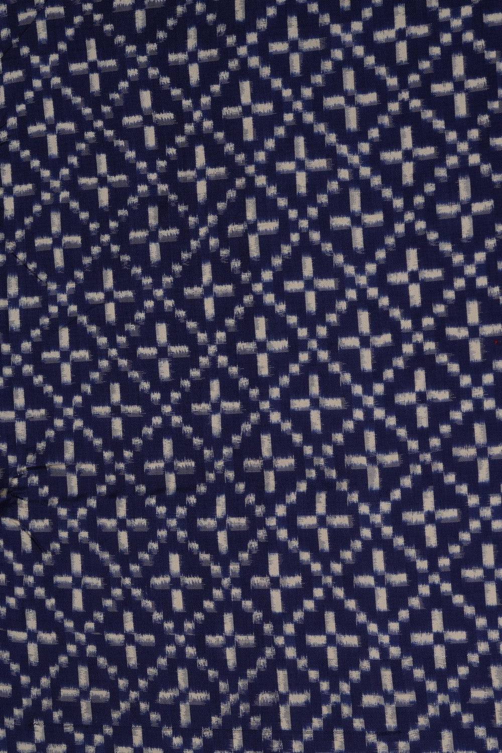 Image of Pochampally Ikat Silk Navy Blue Saree